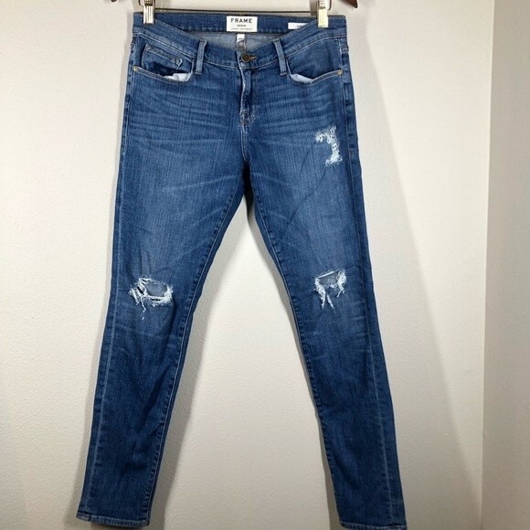 FRAME Denim Le Garcon Boyfriend Fit Jeans Brooks Wash 26 - Picture 1 of 10